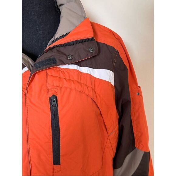 Protection System Jacket Orange & Brown Hooded Insulated Pockets Zipper Sz Boys - Picture 2 of 11